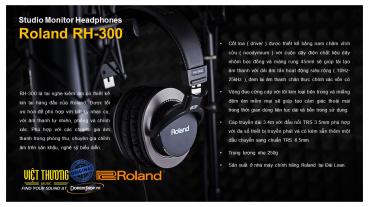 Studio Monitor Headphones Roland RH-300